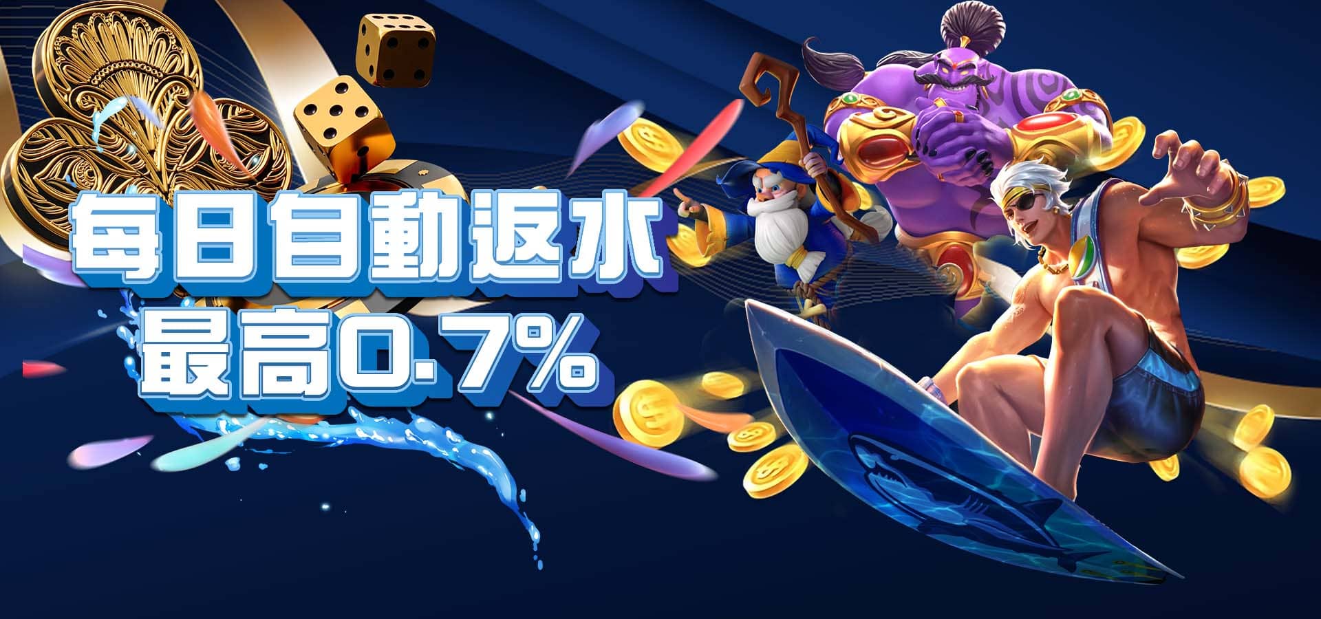 JY娛樂城優惠活動-返水優惠